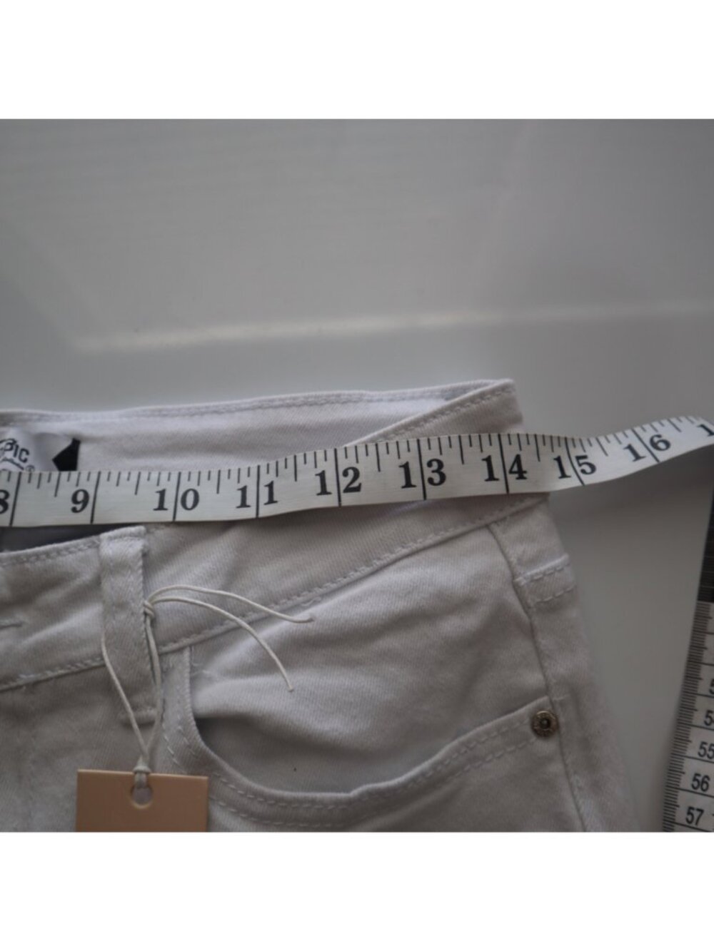 #918 Blue Topic Size 7/8 White Graphic Print Jeans With Comic & Girl Power Theme - Picture 6 of 9